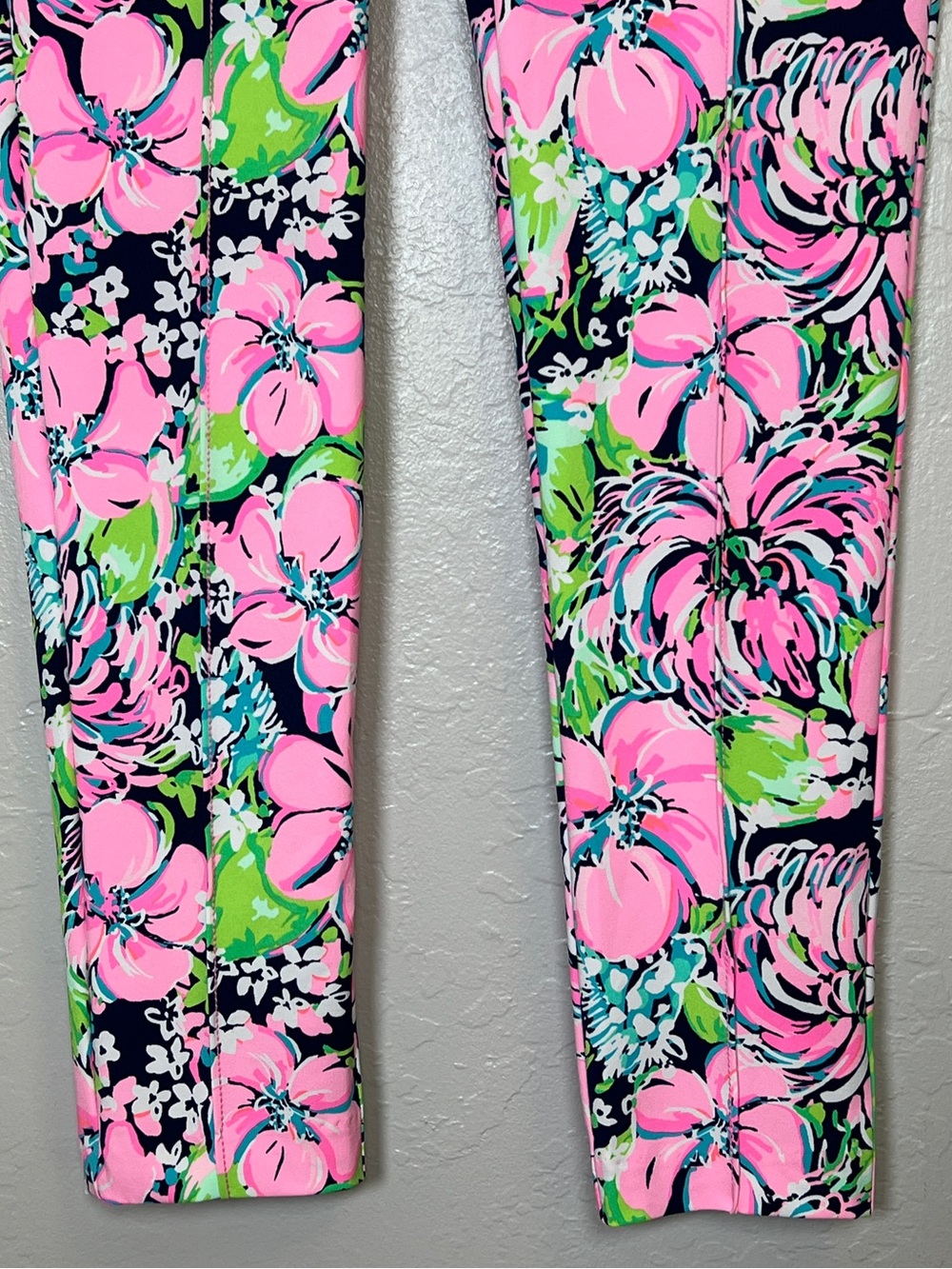 LILLY PULITZER Women’s Size 2 Pink Floral Luxletic Pull-On Ankle Golf Pant - Picture 7 of 13